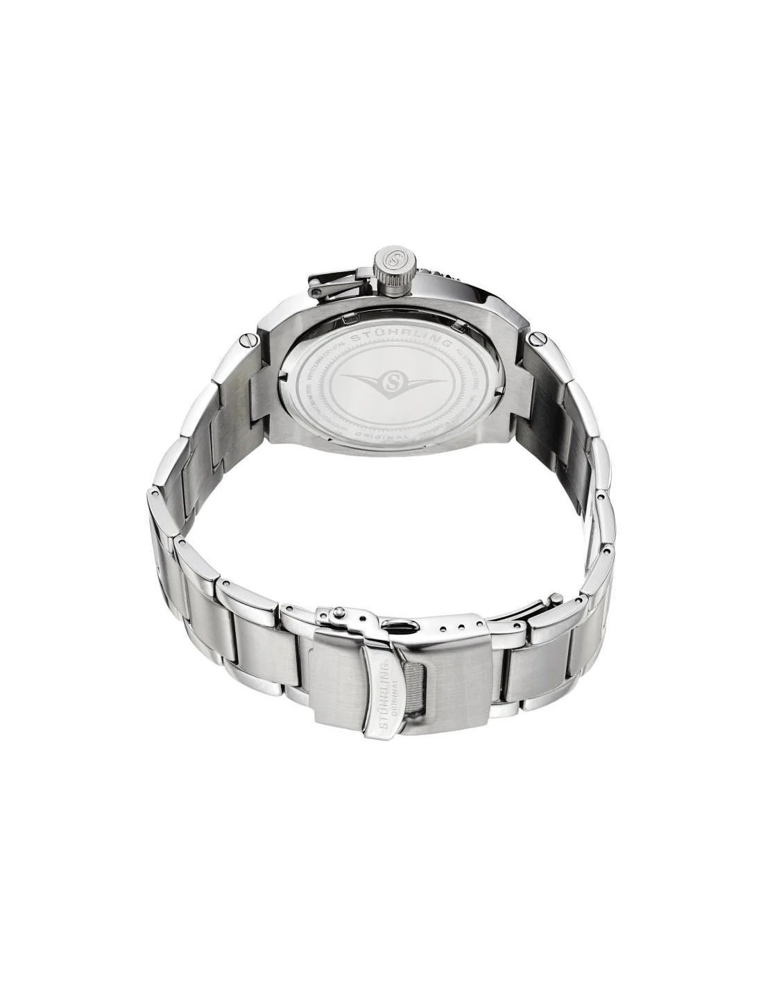 Montre Homme Stuhrling Original Aquadiver 410.331113 Argent vue 3