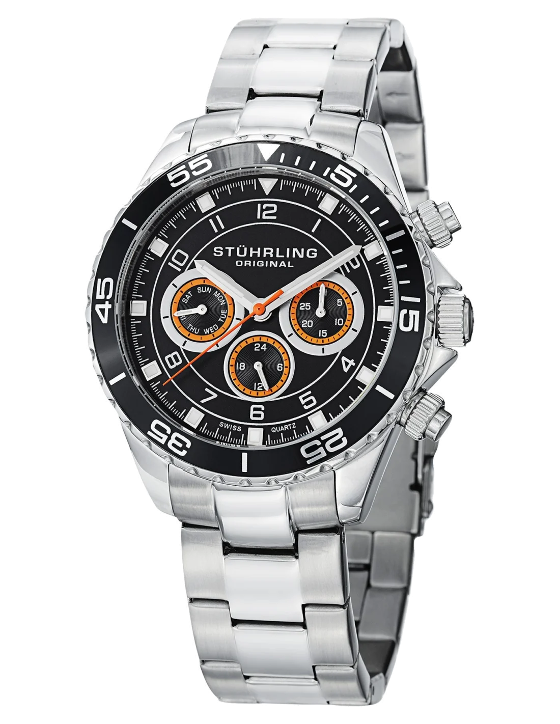 Montre Homme Stuhrling Original Aquadiver 643.01 Argent