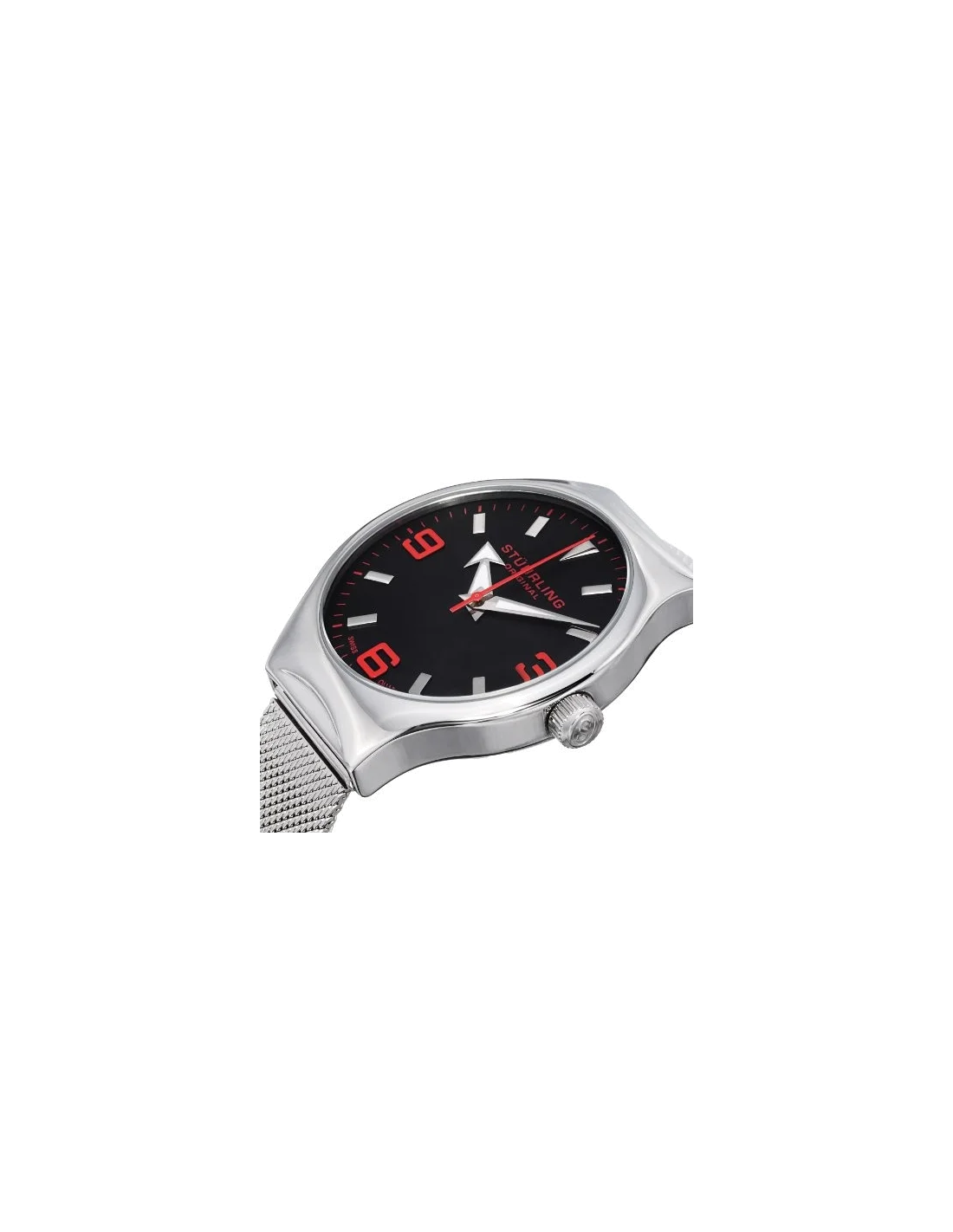 Montre Homme Stuhrling Original Aviator 184.331164 Argent vue 2