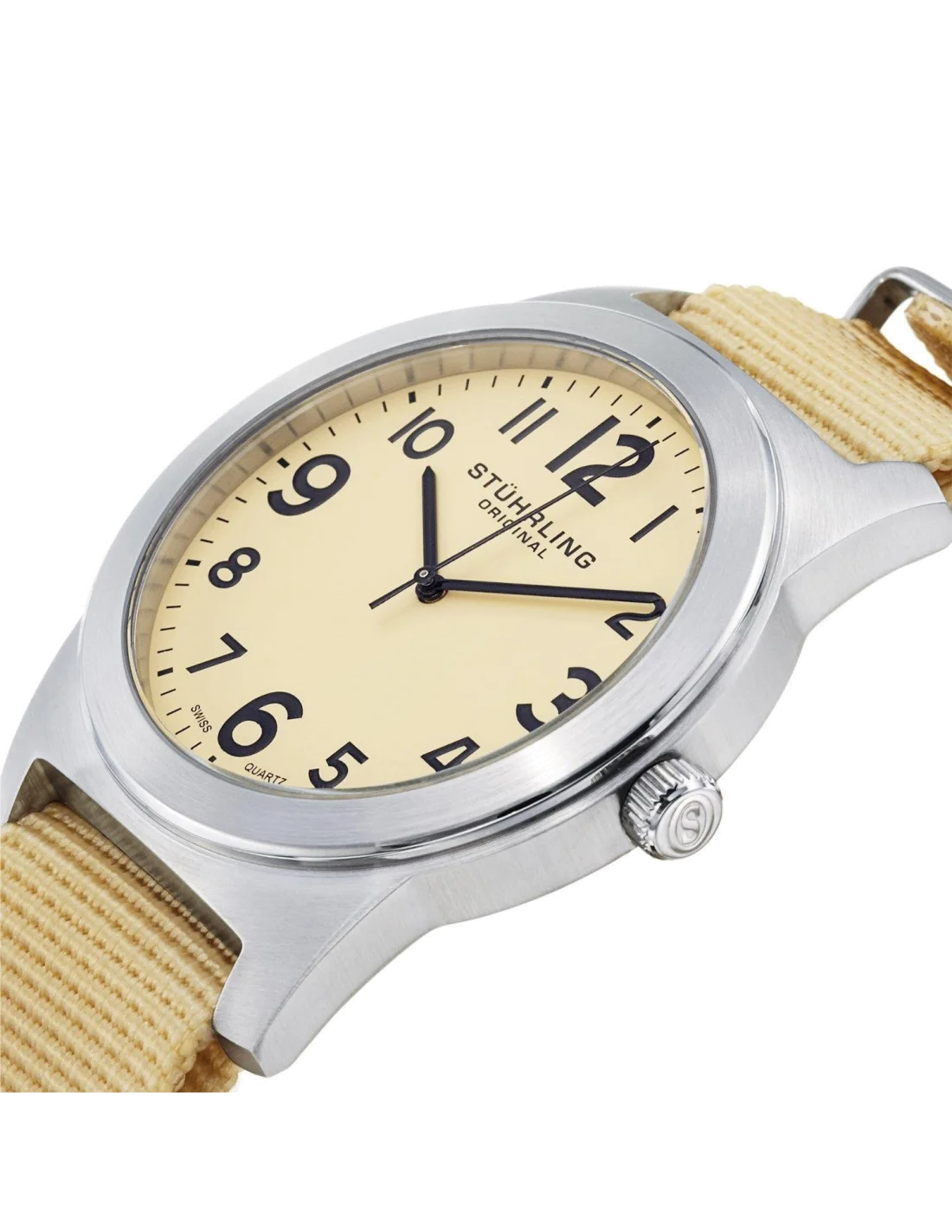 Montre Homme Stuhrling Original Aviator 409.SET.01 Beige vue 2