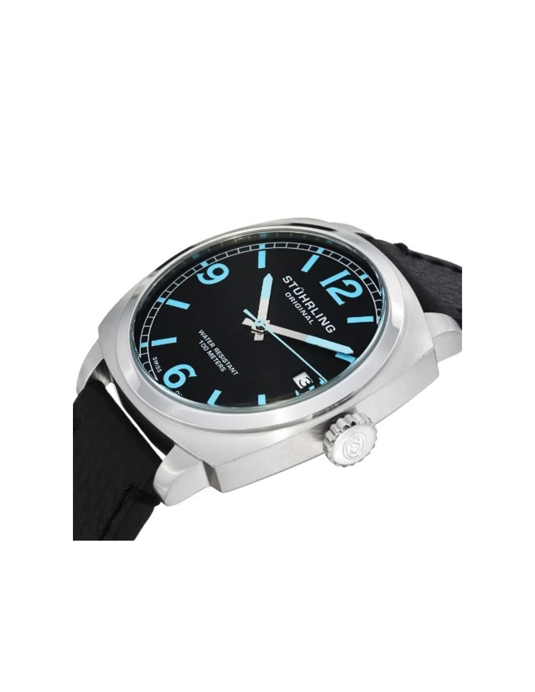 Montre Homme Stuhrling Original Aviator 451.331551 Noir vue 2