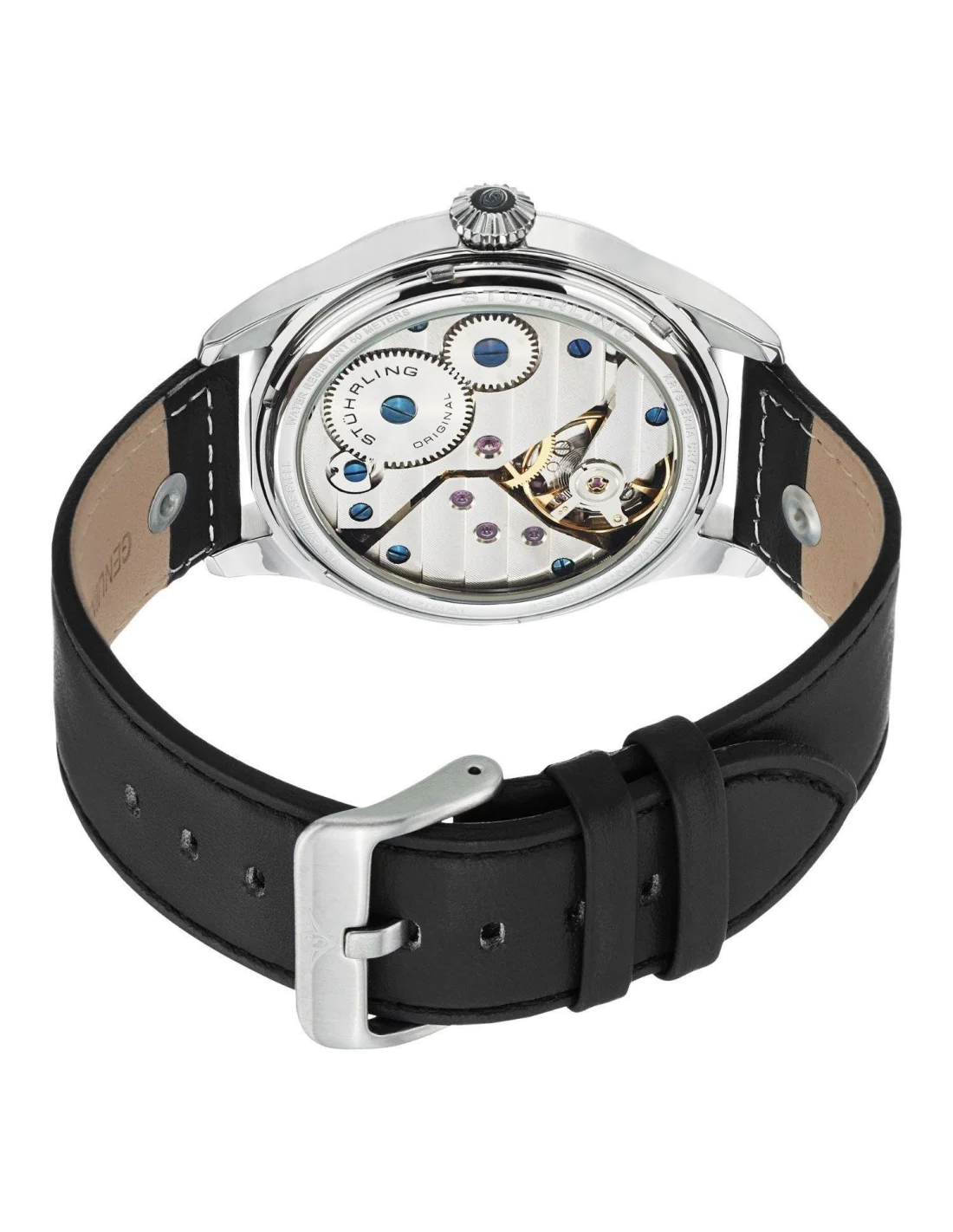 Montre Homme Stuhrling Original Aviator 457.33152 Noir vue 3