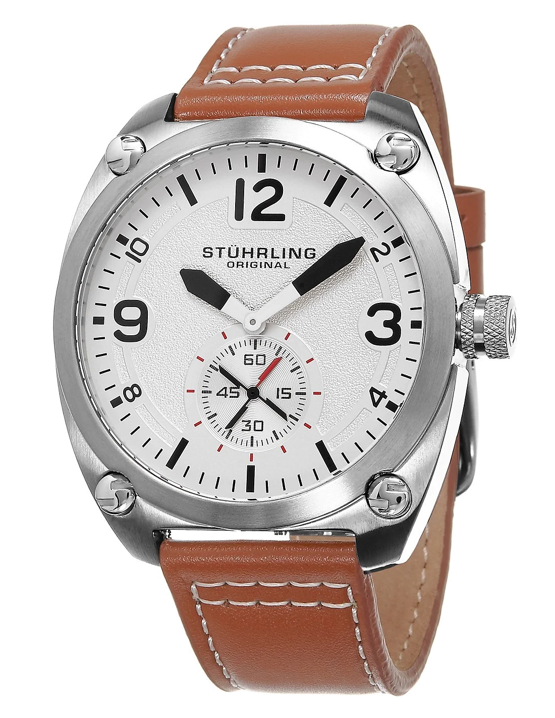 Montre Homme Stuhrling Original Aviator 581.01 Marron