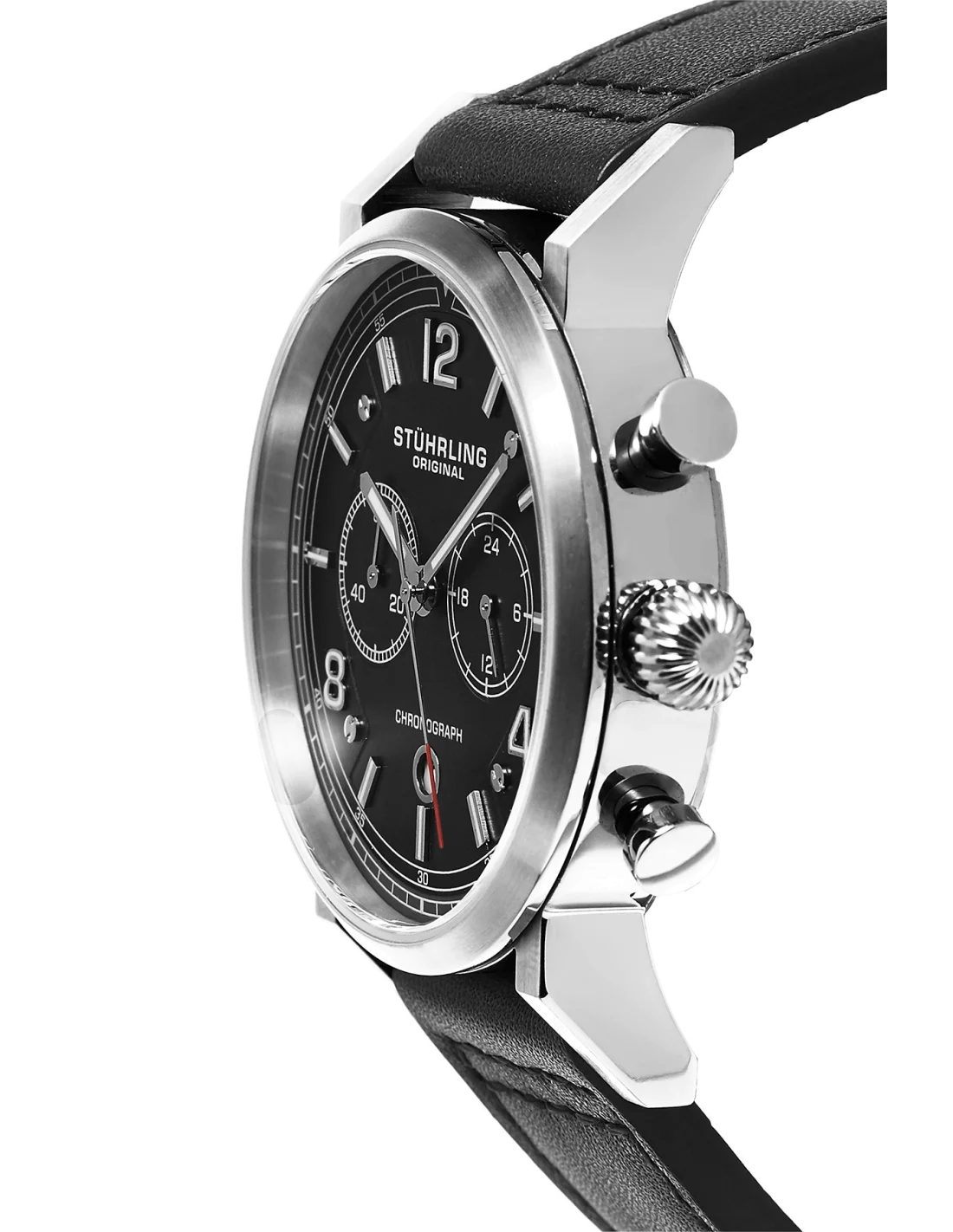 Montre Homme Stuhrling Original Aviator 583.01 Noir vue 2