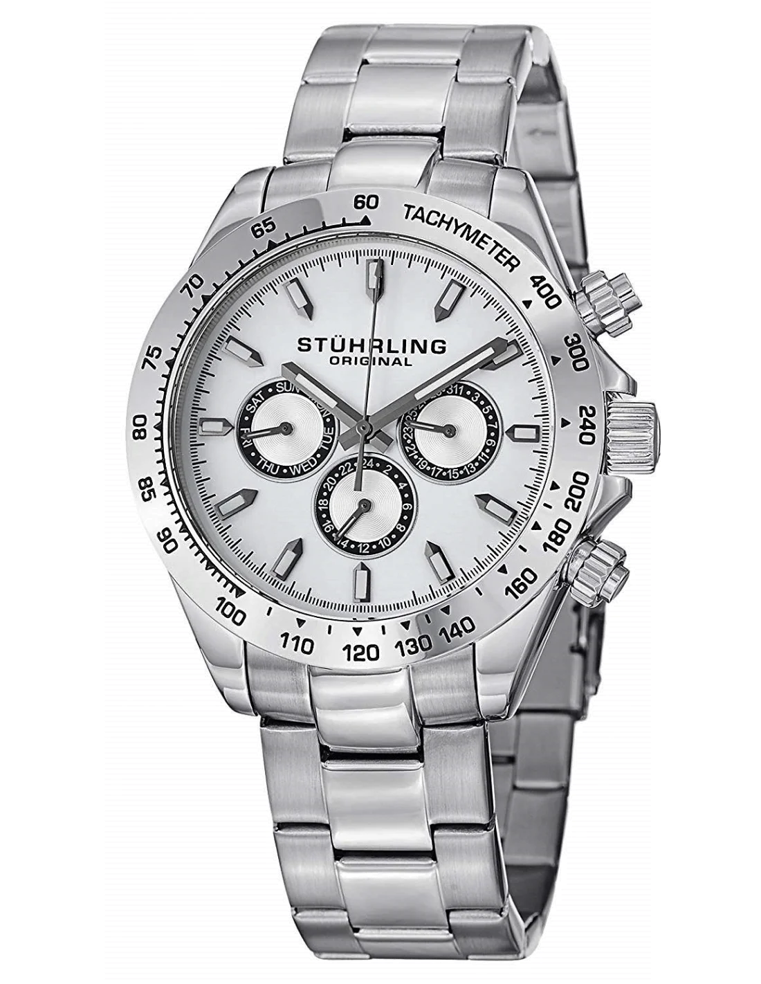 Montre Homme Stuhrling Original Monaco 564.01 Argent
