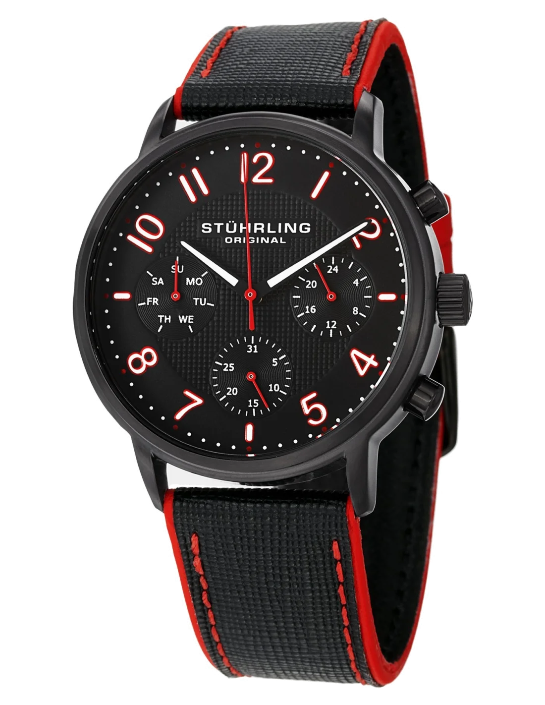 Montre Homme Stuhrling Original Monaco 668.01 Noir