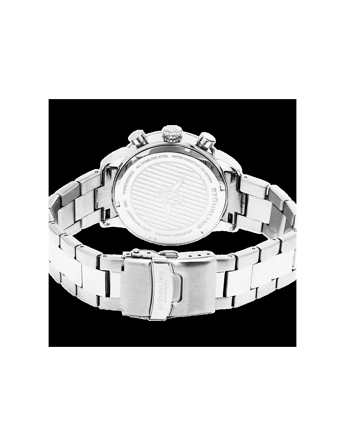 Montre Homme Stuhrling Original Monaco 816.01 Argent vue 3