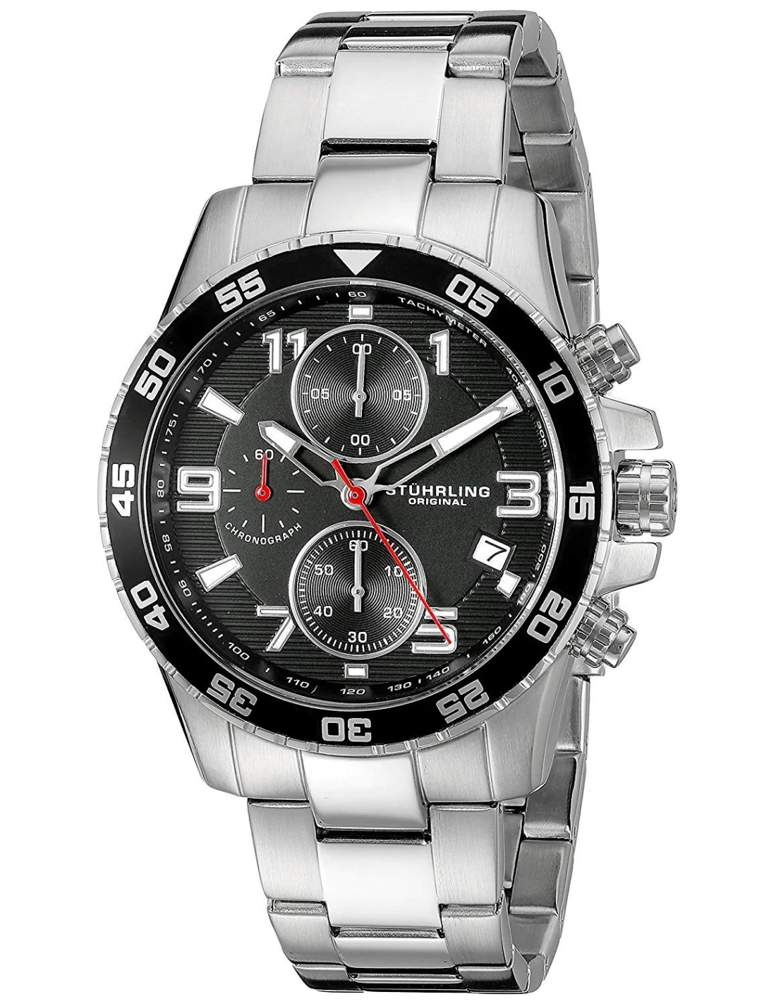 Montre Homme Stuhrling Original Aviator 985.02 Argent vue 2