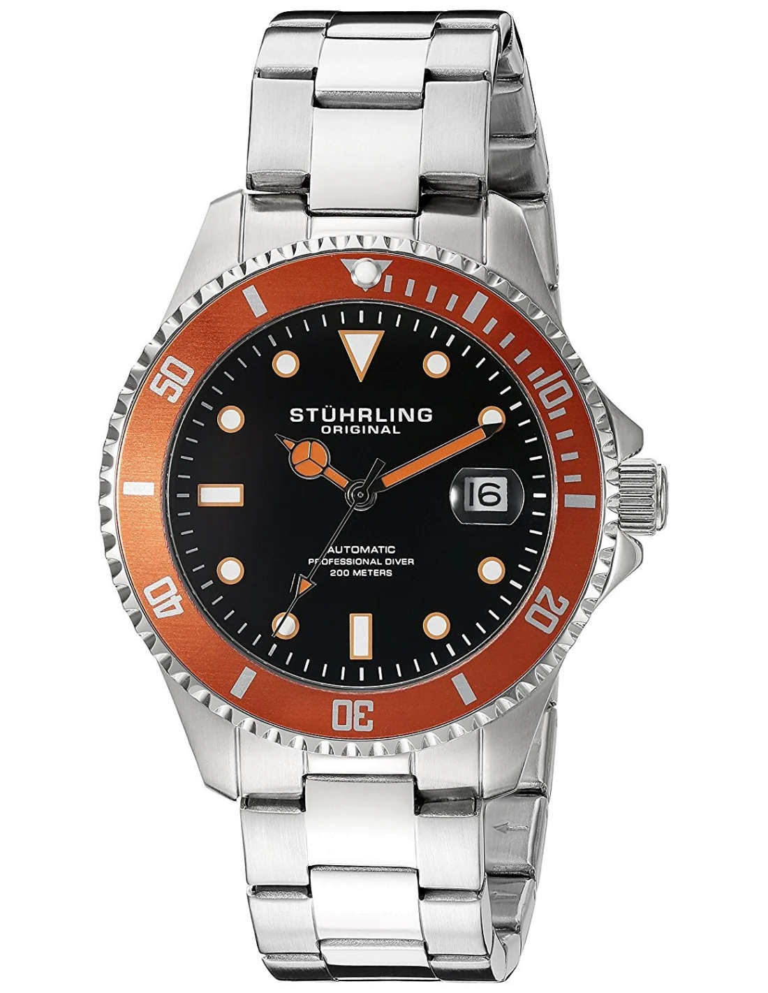 Montre Homme Stuhrling Original Aquadiver 792.03 Argent