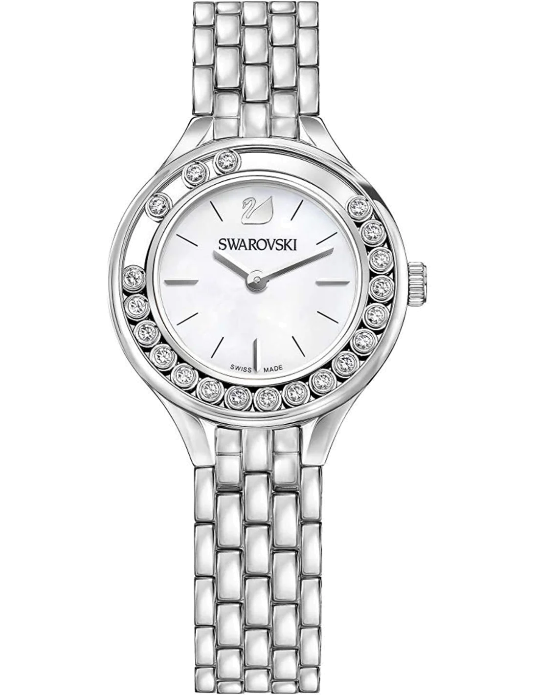 Swarovski Lovely Crystal 5242901 - Montre Femme Cadran Nacré Bracelet Argent