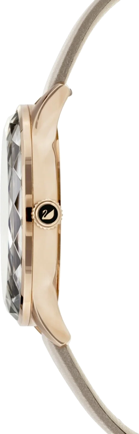 Montre Swarovski Octea Lux 5295326 pour Femme, Cadran Gris, Lunette Cristal, Bracelet Cuir vue 2