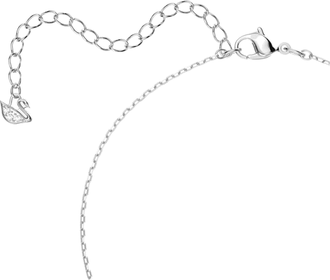 Collier Swarovski Dancing Swan pendentif cygne en métal rhodié - Blanc vue 2