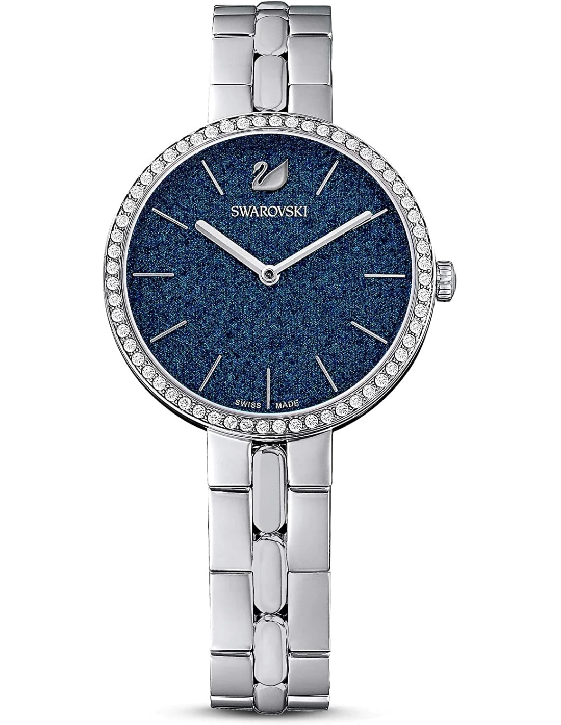 Montre Femme Swarovski Cosmopolitan 5517790 Cadran Bleu Diamanté Acier Inoxydable