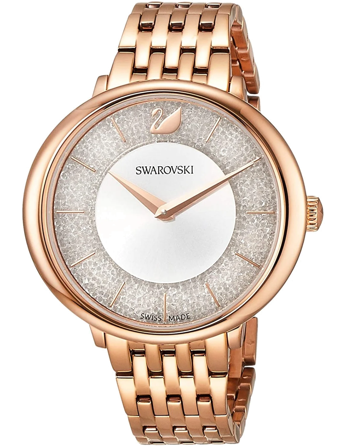 Montre Femme Swarovski Crystalline 5544590 en Acier Plaqué Or Rose