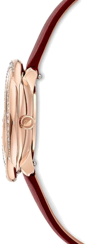 Montre Femme Swarovski 5552780 - Cadran Cristal Flower, Bracelet Cuir Bordeaux vue 2