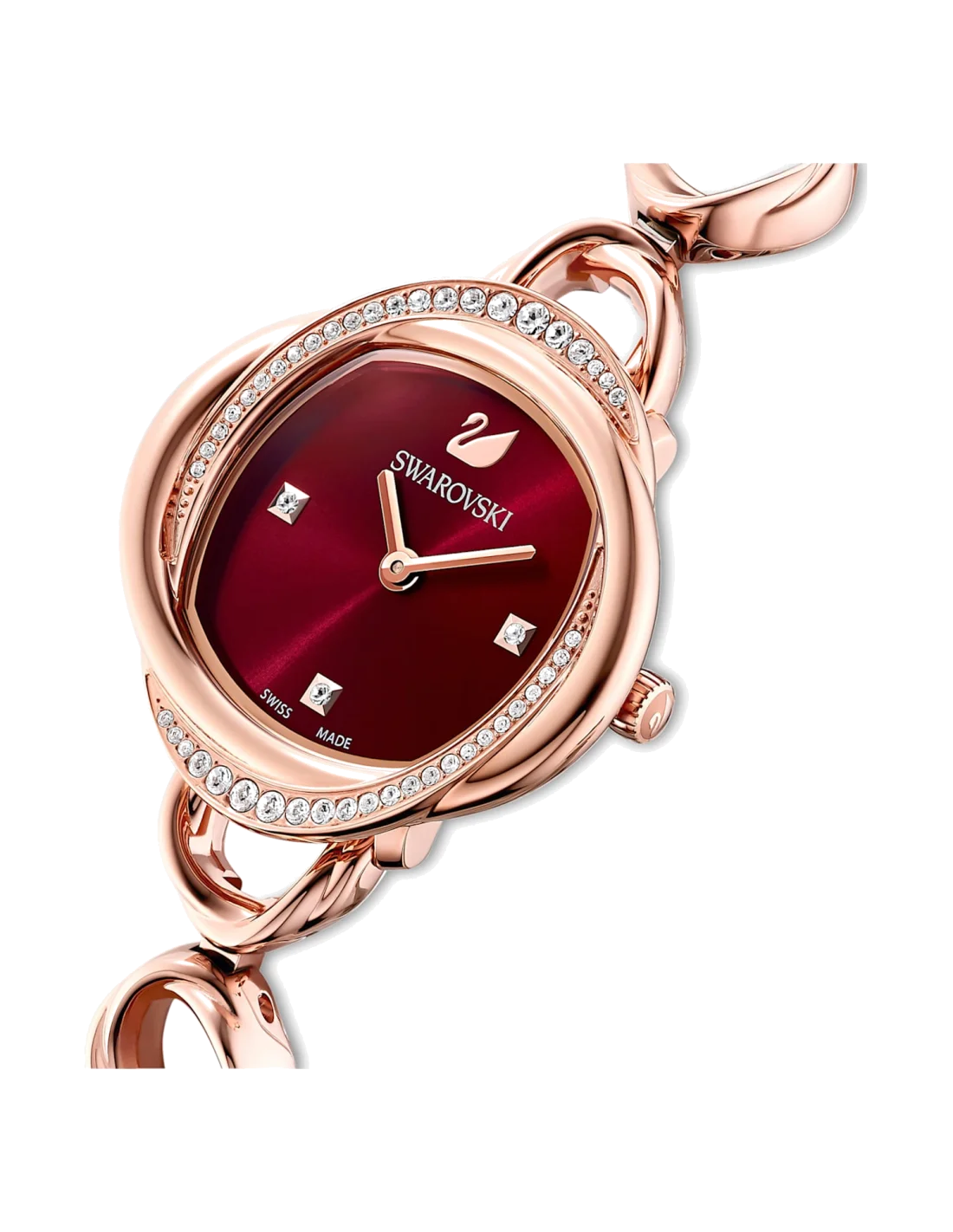 Montre Femme Swarovski 5552783 Cadran Bordeaux Acier Or Rose Cristaux vue 2