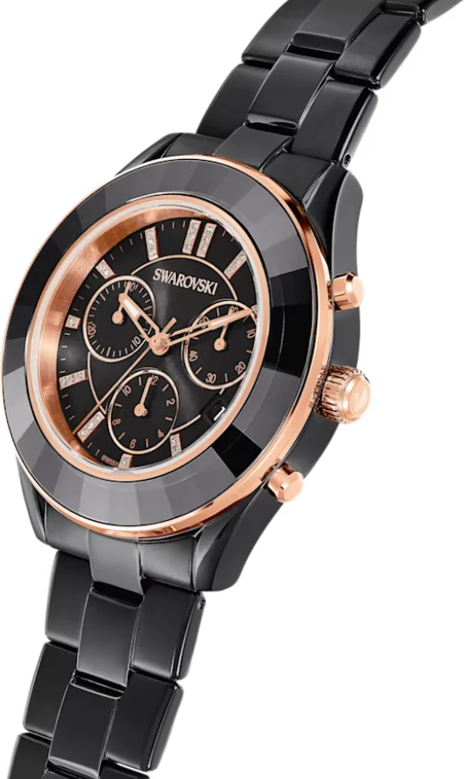 Montre Femme Swarovski Octea Lux Sport 5610472 - Chronomètre Quartz, Boîtier Acier Noir 39mm vue 2