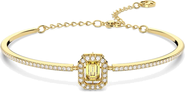 Bracelet Swarovski Jonc Millenia en métal rhodié - Jaune vue 5