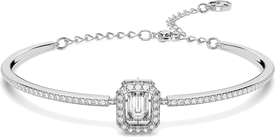 Bracelet Swarovski Jonc Millenia en métal rhodié - Argent vue 4