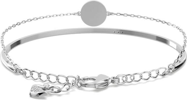 Bracelet Swarovski Ginger Plaqué Rhodium - Bleu vue 4