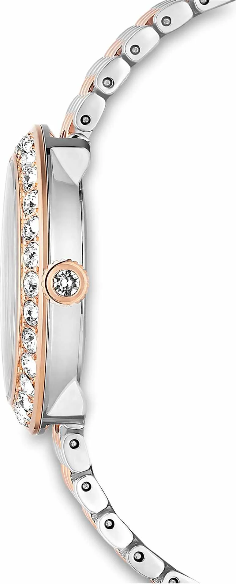 Montre Swarovski Certa 5672971 pour Femme - Boîtier Acier & Cristaux, Bracelet Bicolore Argent/Or Rose vue 6