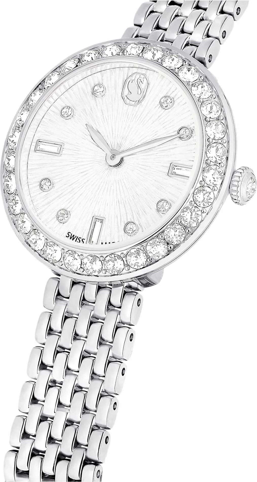 Montre Swarovski Certa 5673022 pour Femme, Boîtier Acier et Cristaux, Cadran Argent vue 2