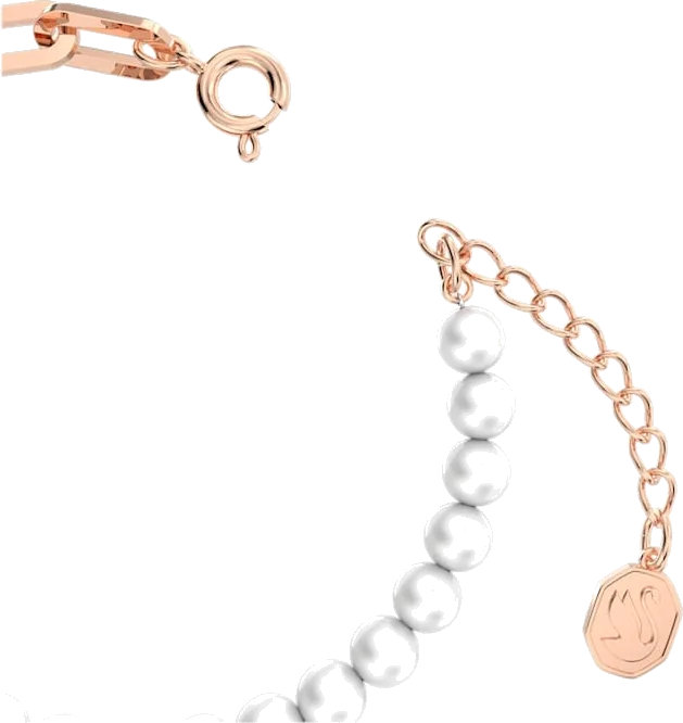 Bracelet Swarovski Stella pour Femme, modèle étoile blanche en perles et acier plaqué or rose - Réf. 5645461 vue 3