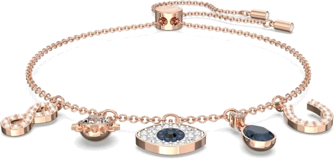 Bracelet Swarovski 5497668 Symbolic à breloques en métal or rose pour femme vue 2