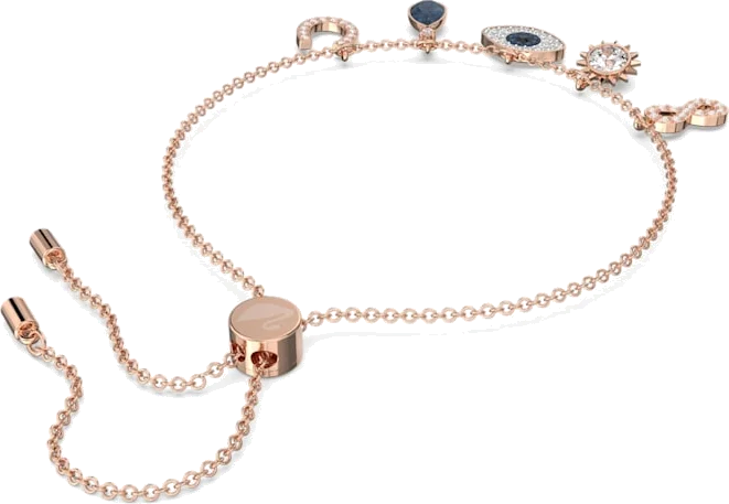 Bracelet Swarovski 5497668 Symbolic à breloques en métal or rose pour femme vue 3