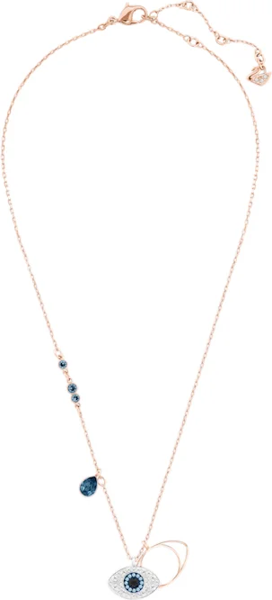 Collier Swarovski 5172560 Symbolica - Œil Porte-Bonheur en Cristal Bleu pour Femme vue 3