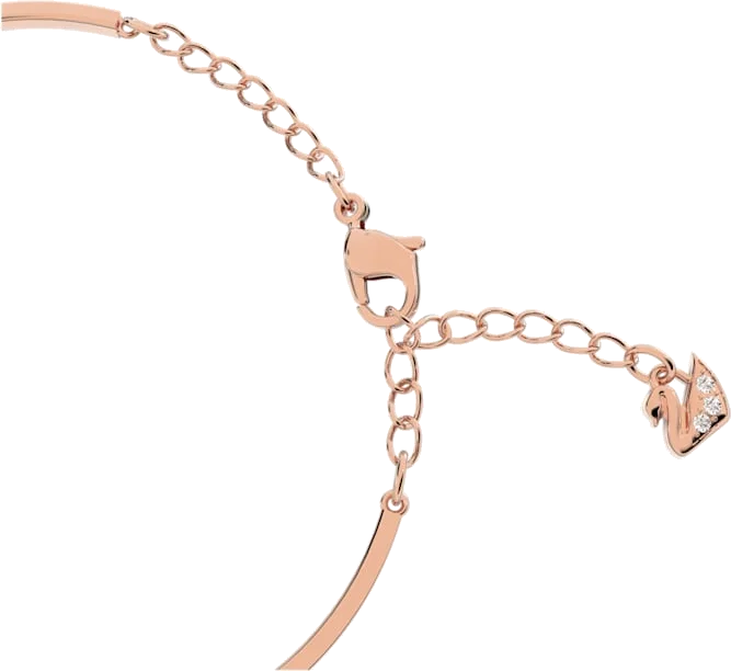 Bracelet-jonc Swarovski Symbolic 5171991 en métal plaqué or rose pour femme vue 2