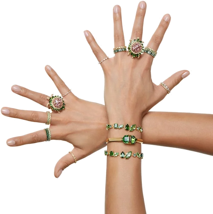 Bracelet Swarovski Gema 5652822 en cristaux verts pour femme vue 4