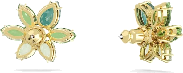 Boucles d'oreilles Swarovski Gema 5658400 en cristaux verts pour femme vue 3