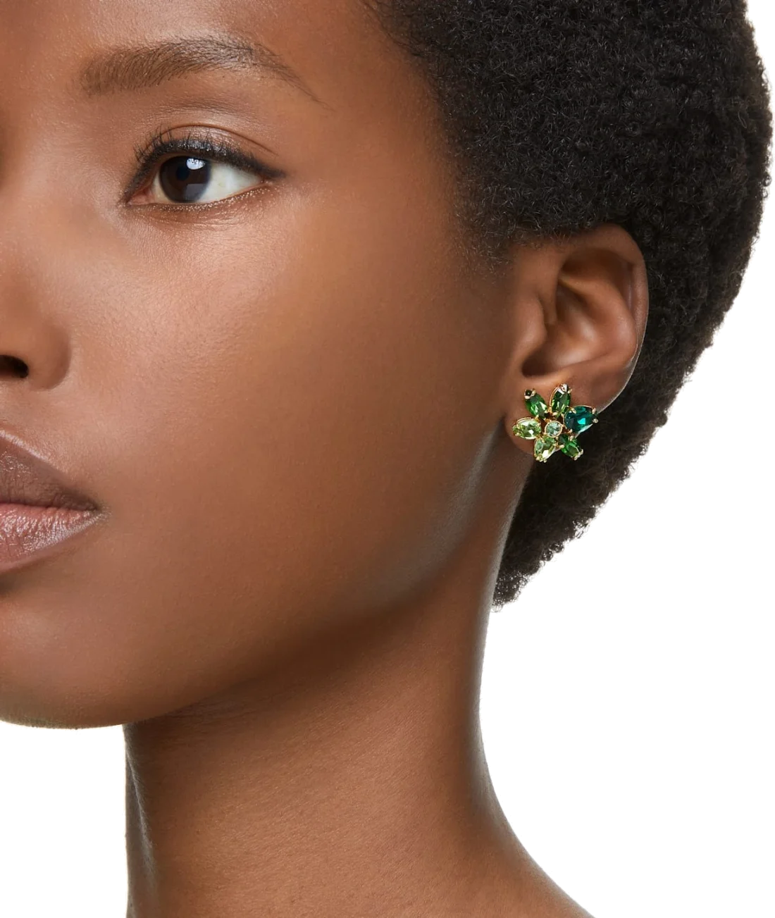 Boucles d'oreilles Swarovski Gema 5658400 en cristaux verts pour femme vue 5