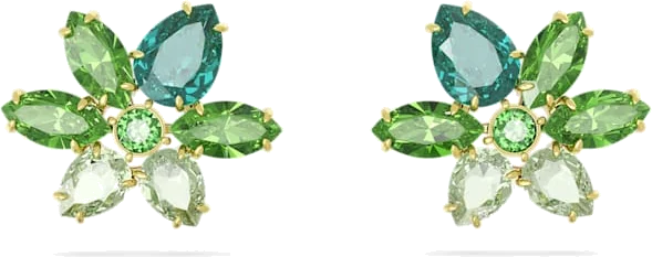 Boucles d'oreilles Swarovski Gema 5658400 en cristaux verts pour femme