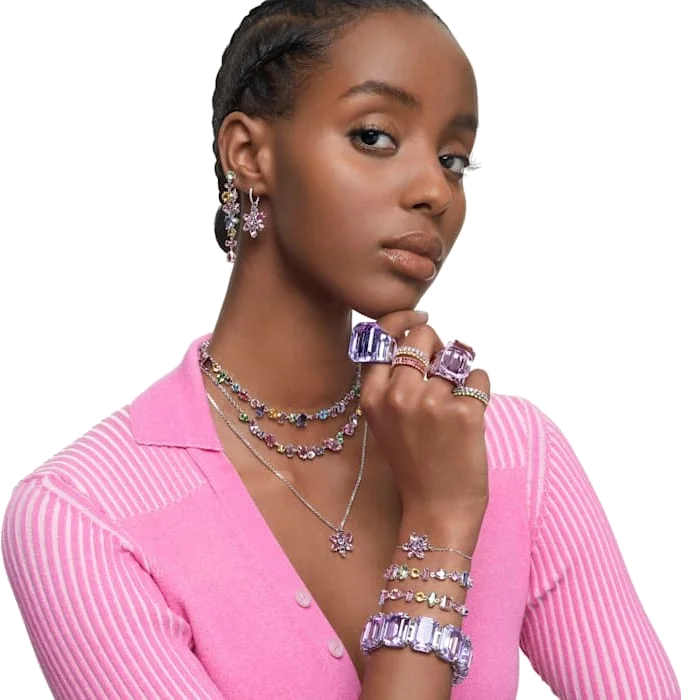 Bracelet Swarovski 5613739 Gema - Multicolore en métal rhodié pour Femme vue 4