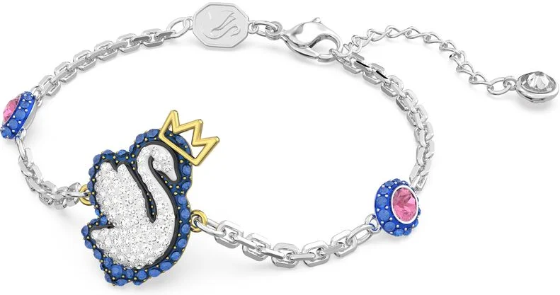 Bracelet Swarovski Pop Swan Cygne Bleu 5650187 en métal plaqué rhodium pour femme vue 2
