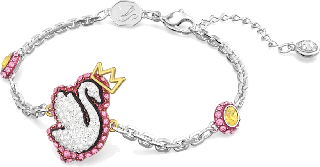 Bracelet Swarovski Pop Swan pour Femme - Cygne Rose et Rhodium - Réf. 5650188 vue 2