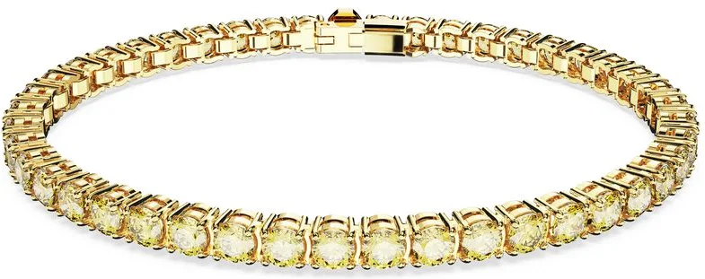 Bracelet Swarovski Matrix Tennis 5648933 en plaqué or jaune pour femme