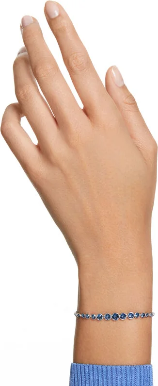 Bracelet Swarovski Emily 5663394 en métal rhodié bleu pour femme vue 2