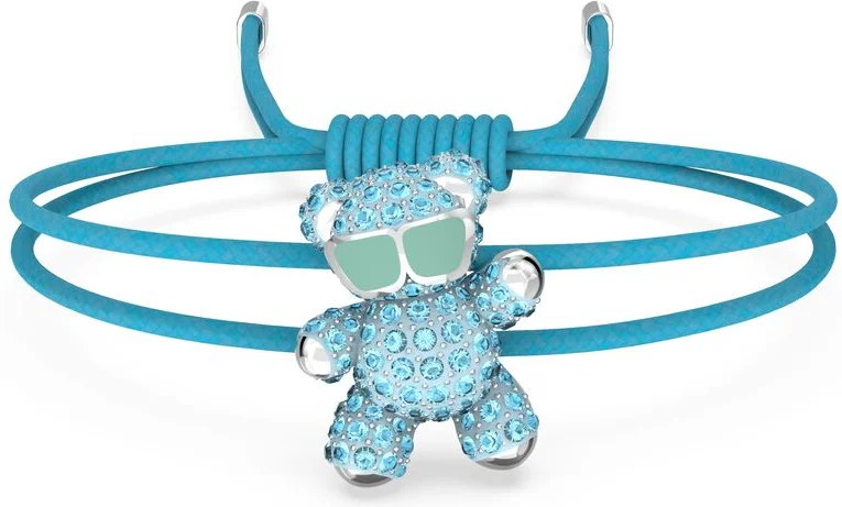 Bracelet Swarovski Teddy 5642980 en métal bleu rhodié pour femme