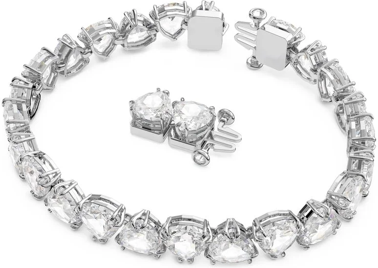 Bracelet Swarovski Millenia 5622451 en plaqué rhodium blanc avec cristaux taille Trilliant - Pour femme vue 2