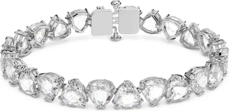 Bracelet Swarovski Millenia 5622451 en plaqué rhodium blanc avec cristaux taille Trilliant - Pour femme