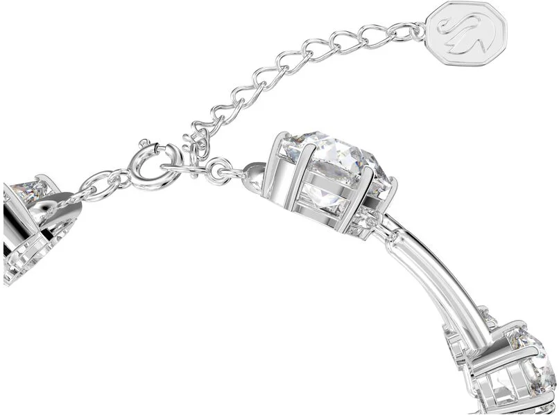 Bracelet Jonc Swarovski Constella Coupes rondes mixtes Plaqué Rhodium Blanc vue 3