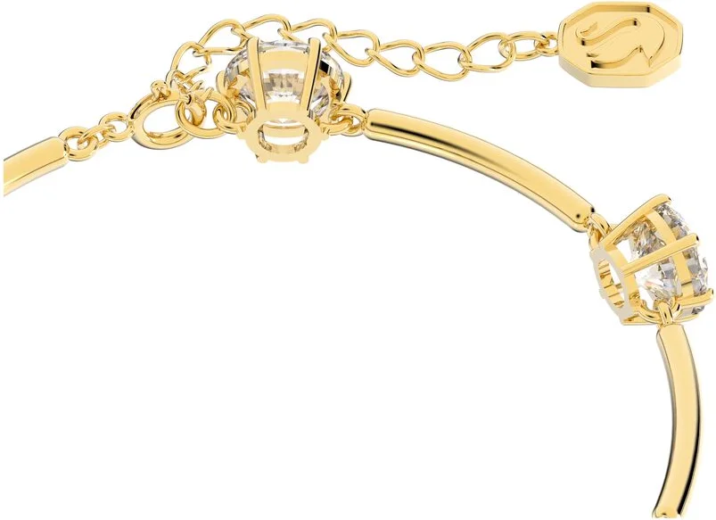 Bracelet Swarovski Jonc Constella plaqué or cristaux blancs vue 4