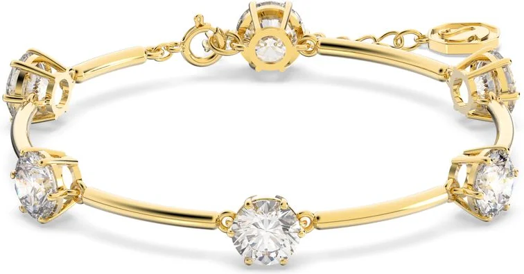 Bracelet Swarovski Jonc Constella plaqué or cristaux blancs