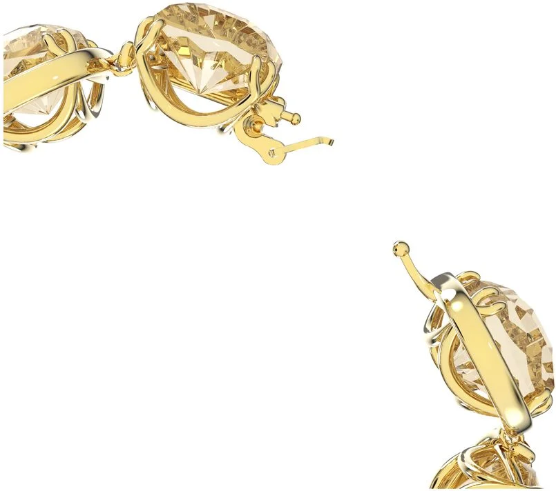 Bracelet Swarovski Harmonia Taille coussin Doré Plaqué or vue 3