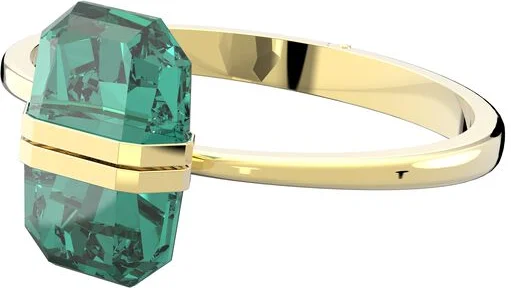 Bracelet Jonc Swarovski Lucent Magnétique Vert Doré