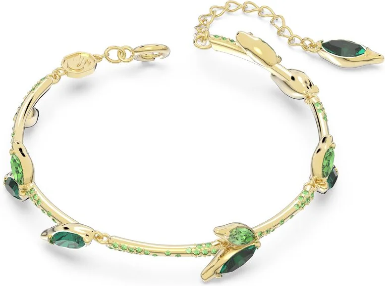 Bracelet Swarovski Dellium 5645374 pour Femme, Vert Bambou Plaqué or vue 2