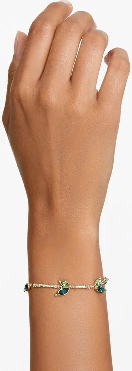 Bracelet Swarovski Dellium 5645374 pour Femme, Vert Bambou Plaqué or vue 4
